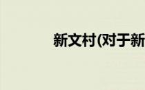 新文村(对于新文村简单介绍)