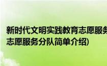 新时代文明实践教育志愿服务分队(对于新时代文明实践教育志愿服务分队简单介绍)