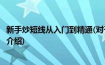 新手炒短线从入门到精通(对于新手炒短线从入门到精通简单介绍)