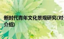 新时代青年文化景观研究(对于新时代青年文化景观研究简单介绍)