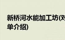 新桥河水能加工坊(对于新桥河水能加工坊简单介绍)