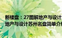 新楼盘：27图解地产与设计苏州名盘(对于新楼盘：27图解地产与设计苏州名盘简单介绍)