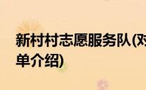 新村村志愿服务队(对于新村村志愿服务队简单介绍)