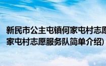 新民市公主屯镇何家屯村志愿服务队(对于新民市公主屯镇何家屯村志愿服务队简单介绍)