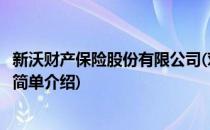 新沃财产保险股份有限公司(对于新沃财产保险股份有限公司简单介绍)