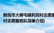 新民市大柳屯镇利民村志愿服务队(对于新民市大柳屯镇利民村志愿服务队简单介绍)