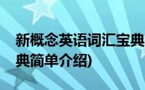 新概念英语词汇宝典(对于新概念英语词汇宝典简单介绍)