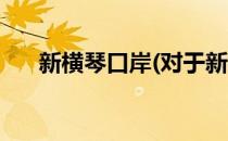 新横琴口岸(对于新横琴口岸简单介绍)