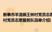 新泰市羊流镇王林村党员志愿服务队(对于新泰市羊流镇王林村党员志愿服务队简单介绍)
