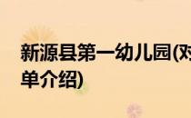 新源县第一幼儿园(对于新源县第一幼儿园简单介绍)