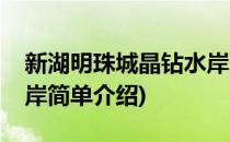 新湖明珠城晶钻水岸(对于新湖明珠城晶钻水岸简单介绍)