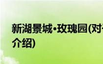 新湖景城·玫瑰园(对于新湖景城·玫瑰园简单介绍)