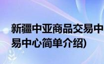 新疆中亚商品交易中心(对于新疆中亚商品交易中心简单介绍)