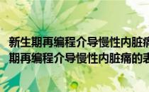 新生期再编程介导慢性内脏痛的表观调控机制研究(对于新生期再编程介导慢性内脏痛的表观调控机制研究简单介绍)