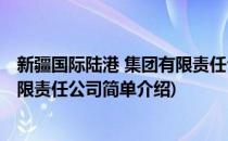 新疆国际陆港 集团有限责任公司(对于新疆国际陆港 集团有限责任公司简单介绍)