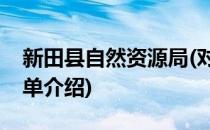 新田县自然资源局(对于新田县自然资源局简单介绍)