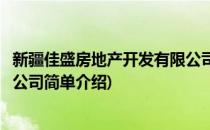 新疆佳盛房地产开发有限公司(对于新疆佳盛房地产开发有限公司简单介绍)