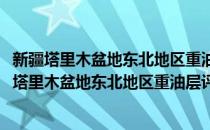 新疆塔里木盆地东北地区重油层评价及油气源研究(对于新疆塔里木盆地东北地区重油层评价及油气源研究简单介绍)