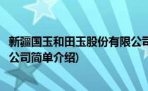 新疆国玉和田玉股份有限公司(对于新疆国玉和田玉股份有限公司简单介绍)