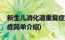 新生儿消化道重复症(对于新生儿消化道重复症简单介绍)