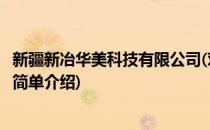 新疆新冶华美科技有限公司(对于新疆新冶华美科技有限公司简单介绍)