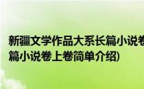 新疆文学作品大系长篇小说卷上卷(对于新疆文学作品大系长篇小说卷上卷简单介绍)