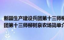 新疆生产建设兵团第十三师柳树泉农场(对于新疆生产建设兵团第十三师柳树泉农场简单介绍)