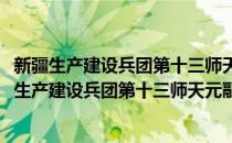 新疆生产建设兵团第十三师天元融资租赁有限公司(对于新疆生产建设兵团第十三师天元融资租赁有限公司简单介绍)