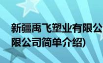 新疆禹飞塑业有限公司(对于新疆禹飞塑业有限公司简单介绍)