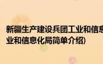 新疆生产建设兵团工业和信息化局(对于新疆生产建设兵团工业和信息化局简单介绍)