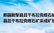 新疆尉犁县且干布拉克蛭石矿床成矿地质特征(对于新疆尉犁县且干布拉克蛭石矿床成矿地质特征简单介绍)