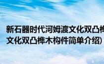 新石器时代河姆渡文化双凸榫木构件(对于新石器时代河姆渡文化双凸榫木构件简单介绍)