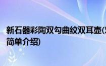新石器彩陶双勾曲纹双耳壶(对于新石器彩陶双勾曲纹双耳壶简单介绍)