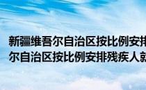 新疆维吾尔自治区按比例安排残疾人就业规定(对于新疆维吾尔自治区按比例安排残疾人就业规定简单介绍)