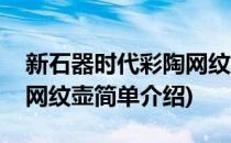 新石器时代彩陶网纹壶(对于新石器时代彩陶网纹壶简单介绍)