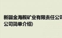 新疆金海舰矿业有限责任公司(对于新疆金海舰矿业有限责任公司简单介绍)