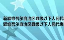 新疆维吾尔自治区县级以下人民代表大会代表直接选举实施细则(对于新疆维吾尔自治区县级以下人民代表大会代表直接选举实施细则简单介绍)