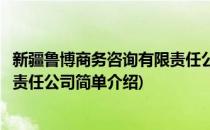 新疆鲁博商务咨询有限责任公司(对于新疆鲁博商务咨询有限责任公司简单介绍)