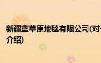 新疆蓝草原地毯有限公司(对于新疆蓝草原地毯有限公司简单介绍)