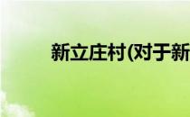 新立庄村(对于新立庄村简单介绍)