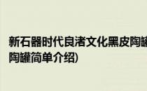 新石器时代良渚文化黑皮陶罐(对于新石器时代良渚文化黑皮陶罐简单介绍)