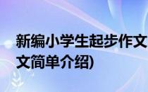 新编小学生起步作文(对于新编小学生起步作文简单介绍)