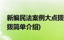 新编民法案例大点拨(对于新编民法案例大点拨简单介绍)