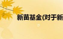 新苗基金(对于新苗基金简单介绍)