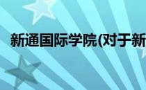 新通国际学院(对于新通国际学院简单介绍)