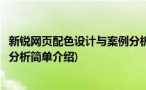 新锐网页配色设计与案例分析(对于新锐网页配色设计与案例分析简单介绍)