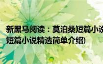新黑马阅读：莫泊桑短篇小说精选(对于新黑马阅读：莫泊桑短篇小说精选简单介绍)