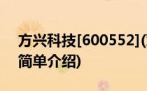 方兴科技[600552](对于方兴科技[600552]简单介绍)