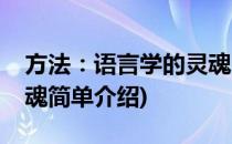 方法：语言学的灵魂(对于方法：语言学的灵魂简单介绍)