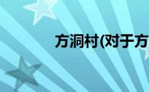 方洞村(对于方洞村简单介绍)